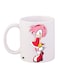 Sonic Printed Coffee Mug White/Pink/Yellow 11ounce