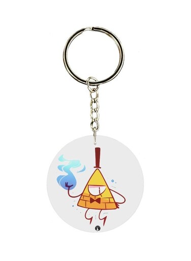 Cartoon Printed Single Sided Keychain