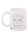 Anime Hamtaro Printed Mug White/Black Standard Size