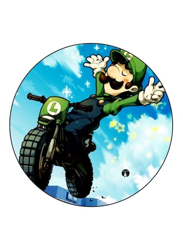 Cartoon Printed Fridge Magnet Blue/Green/Black 5.5cm