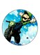 Cartoon Printed Fridge Magnet Blue/Green/Black 5.5cm