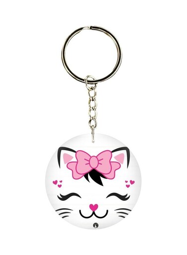 Cat Printed Keychain
