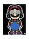Super Mario Themed Metal Plate Poster Black/Blue/Red 15x20cm