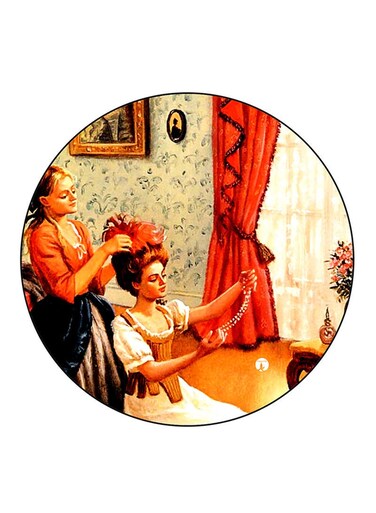 Vintage Art Printed Fridge Magnet Multicolour