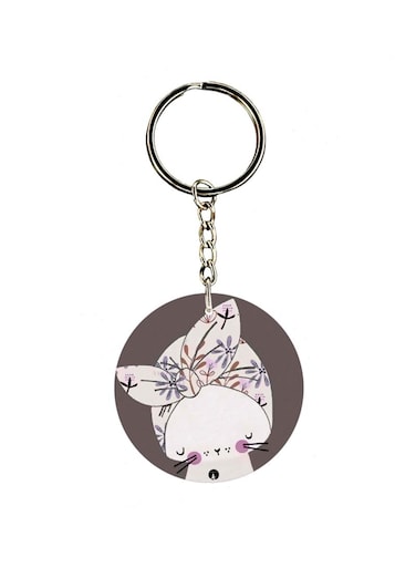 Cat Printed Keychain