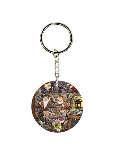 Cartoon Themed Single Sided Keychain