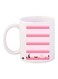Cosmetics Printed Coffee Mug White/Pink/Black 11ounce