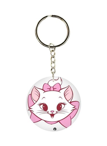 Cat Printed Keychain