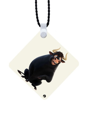 Bull Printed Car Mirror Pendant