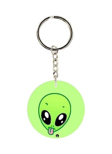 Alien Printed Keychain