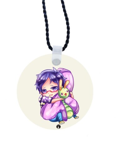 Cartoon Printed Car Mirror Pendant