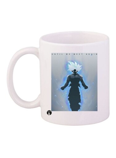 Anime Dragon Ball Printed Coffee Mug White/Blue/Black Standard Size
