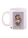Girl Printed Coffee Mug White/Blue/Purple 11ounce