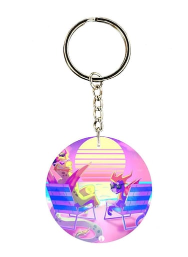 Spyro Double Side Printed Keychain