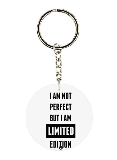 English Phrase Printed Keychain