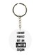 English Phrase Printed Keychain