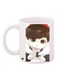 Boy Printed Coffee Mug White/Brown/Red 11ounce