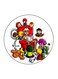 Marvel Superheroes Printed Fridge Magnet Multicolour 5.5 x 5.5cm