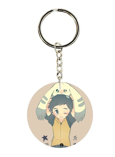 Anime Digimon Printed Keychain