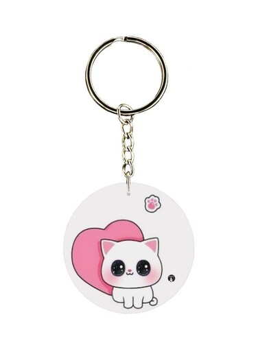 Single Sided Cartoon Themed Keychain