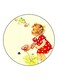 Vintage Art Printed Fridge Magnet Multicolour