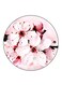 Flowers Printed Fridge Magnet Round Multicolour