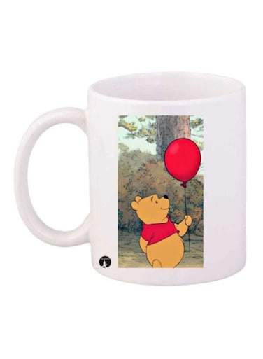 Winnie The Pooh Printed Coffee Mug White/Brown/Red