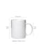 RYN&reg; Ceramic Coffee Mug with Initial Design Printed Gift for Coffee and Tea Lovers 11 Oz alphabet C