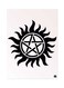 Supernatural Metal Plate Poster White/Black