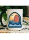 1pc UAE Souvenir Ceramic Coffee Mug - 11oz Abu Dhabi Landmarks Design, Dishwasher Safe, Ideal for Home, Office, Food Truck, Restaurant, and Travel Enthusiasts