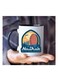 1pc UAE Souvenir Ceramic Coffee Mug - 11oz Abu Dhabi Landmarks Design, Dishwasher Safe, Ideal for Home, Office, Food Truck, Restaurant, and Travel Enthusiasts