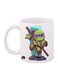 Ninja Turtles Printed Mug White/Green/Brown 12ounce