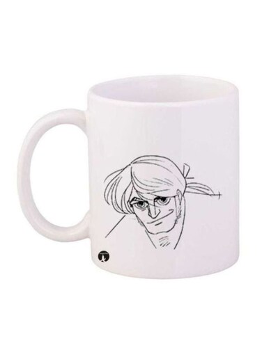 Anime Jazeerat Al Kanz Printed Mug White/Black