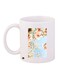 Flower Printed Coffee Mug White/Blue/Pink 11ounce