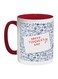 Happy Teachers Day Printed Coffee Mug Red/White/Blue 325ml