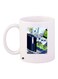 Video Game Themed Coffee Mug White/Blue/Green 11ounce