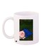 Cartoon Printed Coffee Mug White/Blue/Green 11ounce