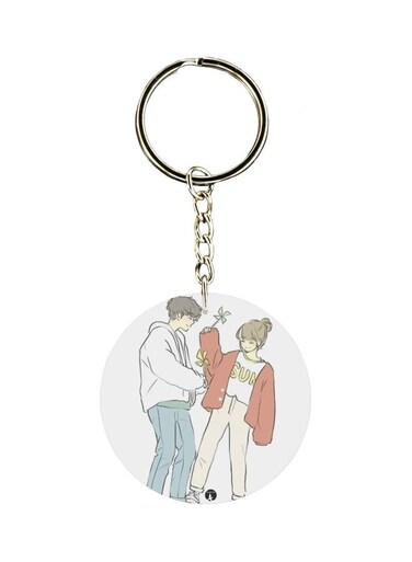 Couple Printed Keychain