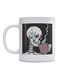 Skeleton Printed Coffee Mug White/Black/Brown 350ml