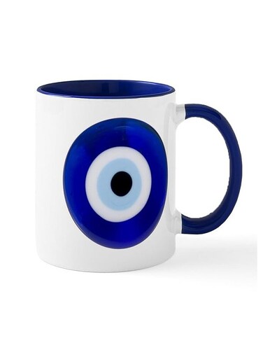 CafePress Nazar Amulet Evil Eye Protection Mugs 11 oz (325 ml) Ceramic Coffee Mug