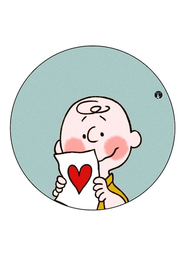 Snoopy Printed Fridge Magnet Round Multicolour
