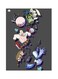 Cartoon Themed Decorative Metallic Plate Grey/Blue/Brown 20x15cm