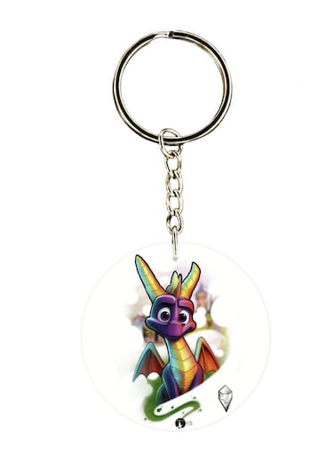 Spyro Printed Keychain
