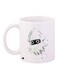 Cartoon Printed Ceramic Coffee Mug White/Black 11ounce