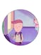 Anime Chibi Maruko Chan Theme Printed Fridge Magnet Purple/k/Beige