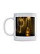 Guitar Printed Mug Brown/White