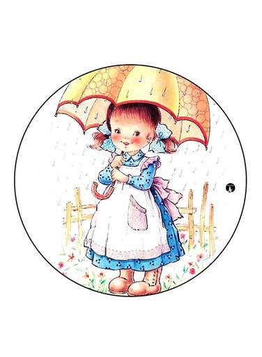 Vintage Art Printed Fridge Magnet Multicolour