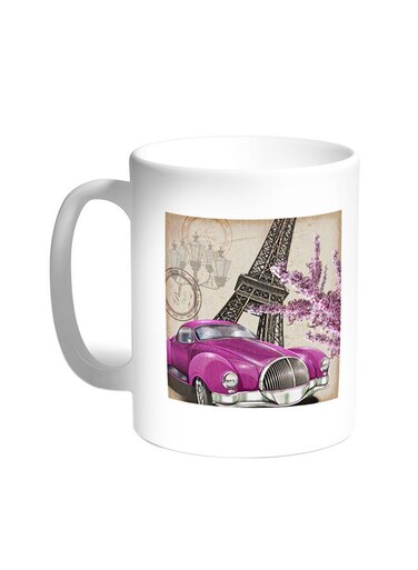 Classic Car - Paris Printed Coffee Mug White 11ounce