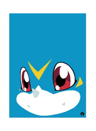 Metal Plate Of The Anime Digimon Poster Multicolour
