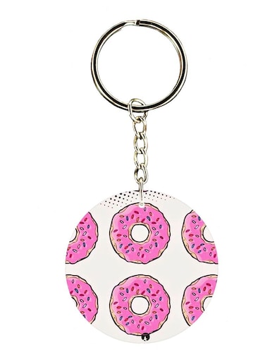 Donuts Double Side Printed Keychain